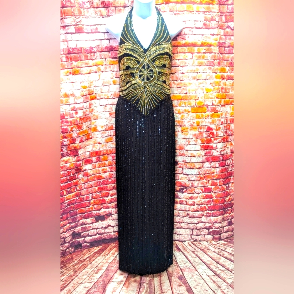 Niteline vintage beaded gown